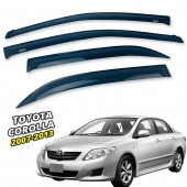 Дефлектори вікон Toyota Corolla 2007-2013 накладні (DEFL) Q2